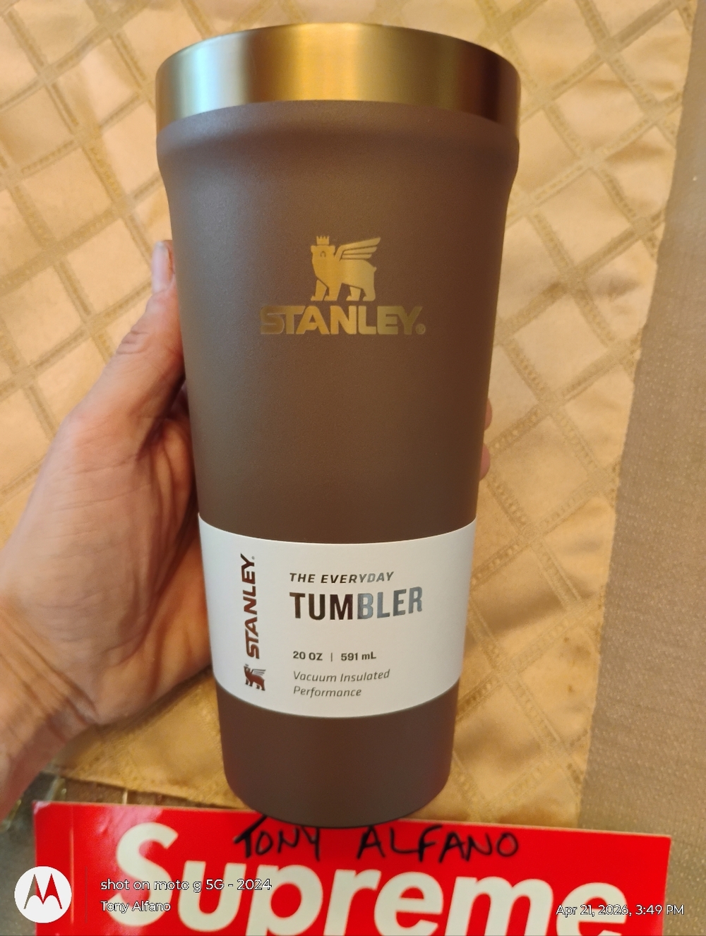 Stanley Espresso Gold Everyday Tumbler 16oz Pint BNIB - In Hand Ships Fast